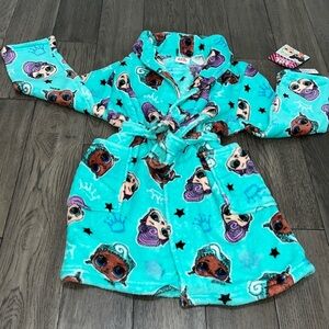 NWT L.O.L. surprise fleece like plush girls robe